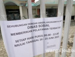 11 Pegawai Positif Covid-19, Kantor Dinsos Jombang Terpaksa Lockdown