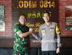 Kapolres Jombang Silaturahmi ke Dandim 0814 Jombang untuk Perkuat Sinergitas